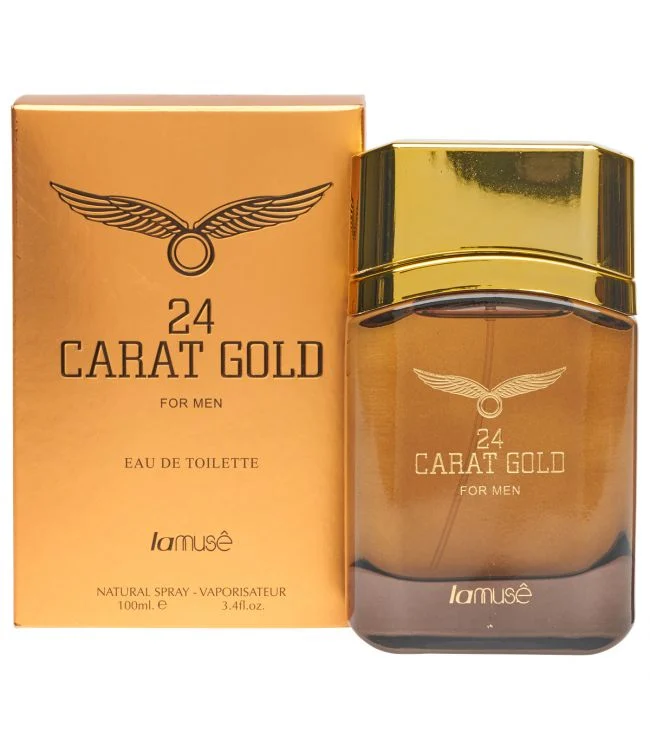 LaMuse Eau de Toilette Spray Heren 24 Carat Gold 100ml